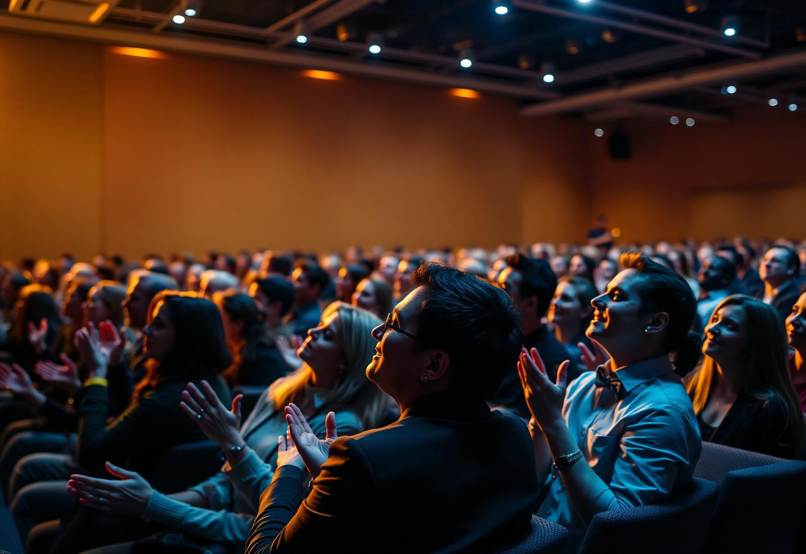 Professionals attending a live Celebrity Salesman sales masterclass